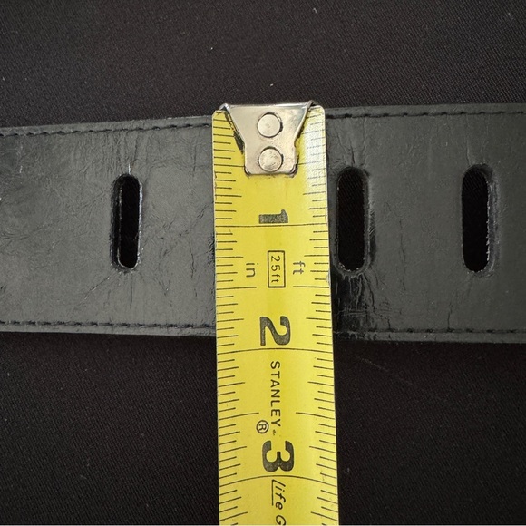 Chico’s Black Leather Belt Medium /Large - Picture 10 of 10